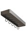 Hanging Spice Rack Wall Mount Kitchen Spice Rack Wall Hanging Utensil Holder with 5 Hooks Wall Hanging Storage Rack Organizer Shelf