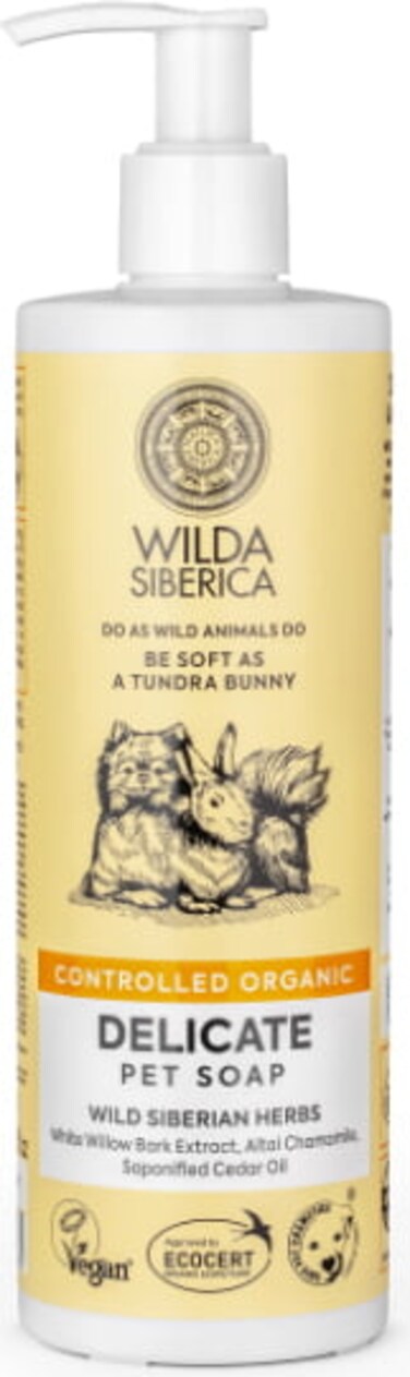 Wilda Siberica. Controlled Organic, Natural &amp; Vegan  Delicate pet soap, 400 ml