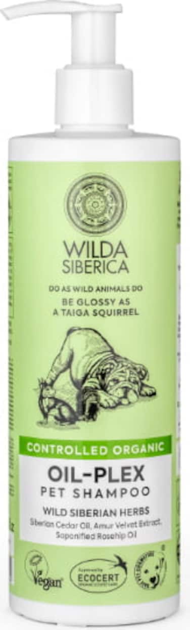 Wilda Siberica. Controlled Organic, Natural &amp; Vegan  Oil-plex pet shampoo, 400 ml