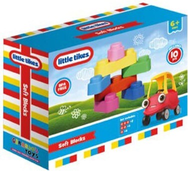 Gerardo's Soft Blocks-10 Piece Set-Building &amp; Stacking Toys, Food Grade Durablematerials, Safe For Teething Babies, Toddler &amp; Kids 6Months+