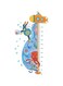 X spring Height Chart Wall Decal for Kids, Kids Height Growth Chart, Kids Wall Stickers Wall Decals, Peel and Stick Removable for Baby Toddler Nursery Living Room Bedroom Wall Decor