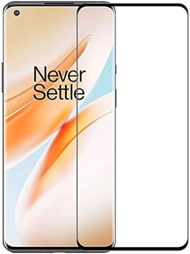 Muzz For One plus 8 Pro Screen Protector,[Full Glue][3D Full Coverage][9H Hardness] [Scratch Resistant] Tempered Glass Screen Protector (1+8 Pro, Black)