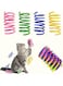 Cat Spring Toy (40 Pack), Cat Kittens Toys Plastic Coil Spiral Springs for Swatting, Biting, Hunting, and Active Healthy Play (Random Color)
