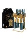 24-Piece Stainless Steel Cutlery Set Kitchen Utensil Set Western Tableware Suitable For Home Kitchen Restaurant Hotel Party Dining Picnic Dining Exquisite Packaging Gift Green/Gold