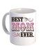 Print Quote Printed Coffee Mug Pink/Black/White