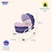 Mastela 5-in-1 Rocker &amp; Bassinet for Infants LB6033 &ndash; Portable, Versatile Design with Toy Bar &amp; Soothing Melodies - Pink