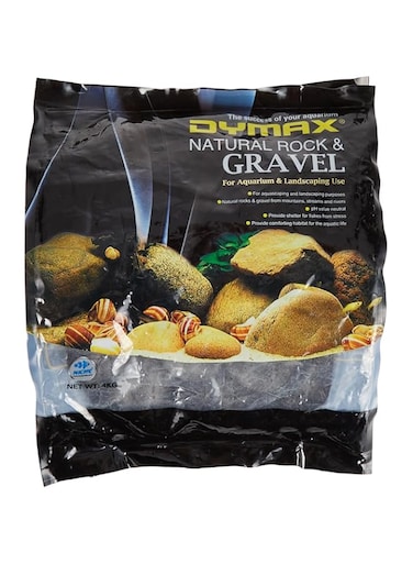 Dymax Aquarium Substrate Black Yuhua Stones 3/5 cm 4kg