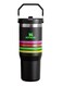 IceFlow 30 oz Stainless Steel Tumbler with Straw - Vacuum Insulated, Leak-Resistant Flip Straw, Keeps Drinks Cold for 12 Hours or Iced for 2 Days, Neon Multi, Ideal for Home, Office, or Car