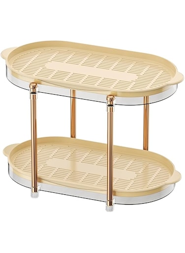 SXSZZXL 2-Tier Mugs Drying Rack Cups Holder Bottle Drying Rack with Drain Tray for Counter Bar Kitchen (White)