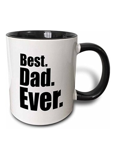 Best Dad Ever Printed Coffee Mug White/Black