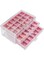 Nwvuop Acrylic Jewelry Box for Women with 3 Drawers Adjustable Jewelry Organiser Box for Rings Earrings Necklace Stackable Jewelry Tray Earrings Storage Box Makeup Cosmetic Storage Case Pink
