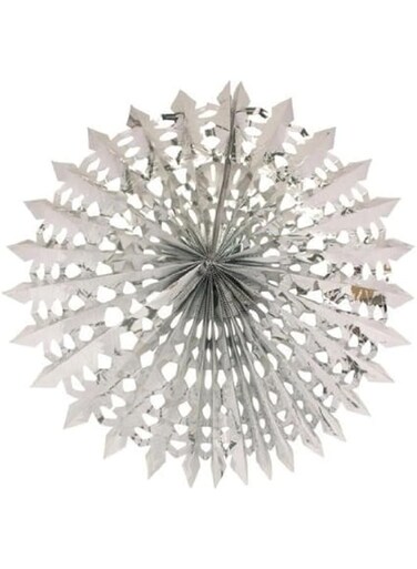 Creative Converting Glitz Silver Hanging Foil Decor, Silver