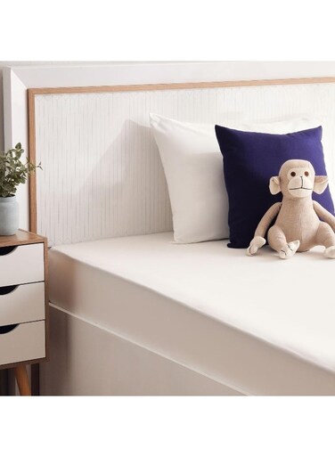 Home Solicity Fitted Sheet 120x200+33cm - Snow White