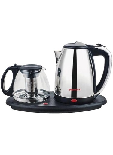 2 In 1 Tea Maker, Stainless Steel Filter, Temperature Adjusting, Boil-Dry Protection, 1800W, 2.0L