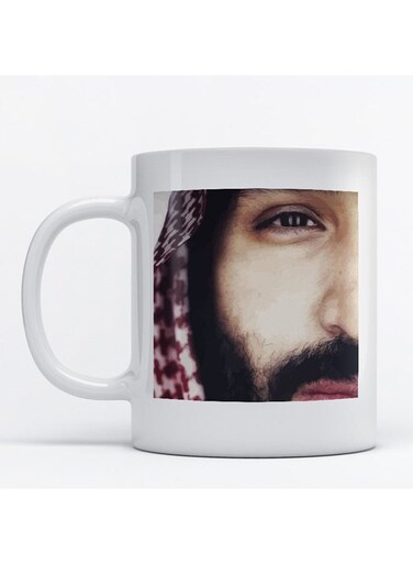 Mohammad Bin Salman Printed Coffee Mug White/Beige/Brown