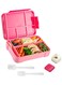 Tycom Lunch Box for Kid Bento Box Children School Children's Lunch Box with Compartments Leak-proof Lunch Box for Girls and Boys Snack Box Red Pink.