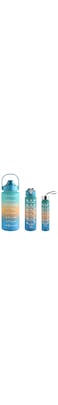 Motivational Water Bottle 2L Water Bottle for Kids School Water Bottles   Time Marker for Sport, School, Gym, Office &ndash; Blue Gradient