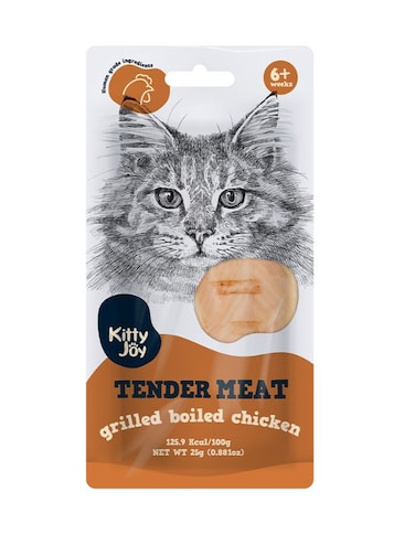 Kitty Joy Tender Meat Grilled Boiled Chicken Cat Treats 25g