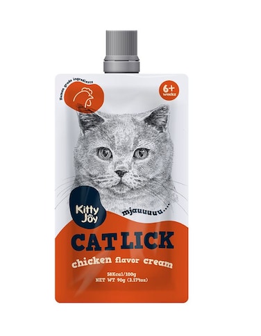Kitty Joy Cat Lick Chicken Flavor Cream Cat Treats 90g