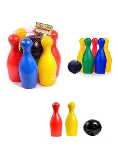 Green Plast, Bowling 6 kegley + 1 ball in the bms0006 grid