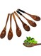Small Wooden Spoon, 6 Pcs Natural Wooden Spoons Handmade Wooden Teaspoons Wooden Kids Spoons Eco-Friendly Tableware for Tea Coffee Honey Sugar Condiment(6 Pcs)