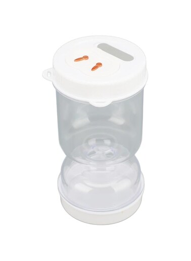 Jiawu Glass Pickle Jar with Strainer Flip, 50oz Olive Hourglass Jar, Airtight Pickle Separator Jar From Wet and Dry, No BPA for Storage Olive, Gherkin, Dill Sliced Pickles