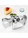NewlineNY Stainless Steel Table Rings (4pcs Heart Shape)