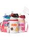 FEIJIAN Kids Stainless Steel Water Bottles with Straw, 12 oz BPA-Free Leak Proof Insulated Water Bottle Double Wall Keep Hot Cold Drinks Thermos Toddler Bottle with Bottle Sleeve