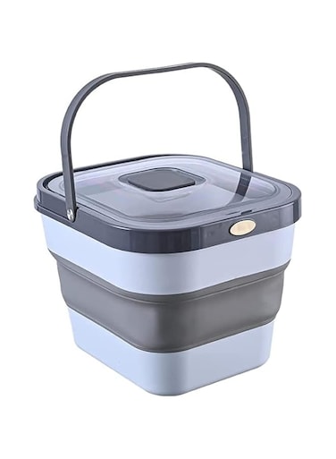 NC Airtight Food Storage Containers Set Cereal Rice Food Storage Collapsible Foldable Rice Storage Storage Container with Lid Folding Dry Bucket Airtight Locking Flour Sugar Leakproof Kitchen Pantry