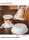 Leak Proof Paper Beverage Seals,500pcs Food-Safe Cup Liners for Coffee, Tea, Parties &amp; More, Oil-Spill Proof