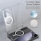 For Magnetic Case For Samsung Z Fold 6 5G Acrylic Transparent Hard Case For Galaxy Z Fold6 5G Wireless Magsafing Cover Clear (Case With Magsafe)