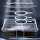 For Magnetic Case For Samsung Z Fold 6 5G Acrylic Transparent Hard Case For Galaxy Z Fold6 5G Wireless Magsafing Cover Clear (Case With Magsafe)