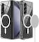 For Magnetic Case For Samsung Z Fold 6 5G Acrylic Transparent Hard Case For Galaxy Z Fold6 5G Wireless Magsafing Cover Clear (Case With Magsafe)