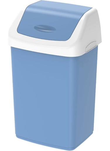 20L Flip-Top Waste Bin With Swing Lid Sky Blue Sky Blue 20.0Liters