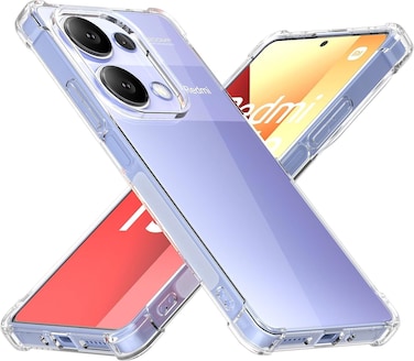 Redmi Note 13 Pro 4G Silicone TPU Back Case Cover, Shockproof, Anti-Scratch case cover for Xiaomi Redmi Note 13 Pro 4G (Clear, Xiaomi Redmi Note 13 Pro 4G)