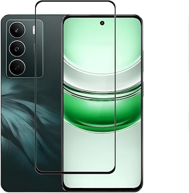 Screen Protector Designed for Realmi C75, Full Glue, Bubble Free, Anti-Scratch, Anti-Fingerprint, 9H Hardness 3D Curved Edge Tempered Glass Screen Protector for Realme C75