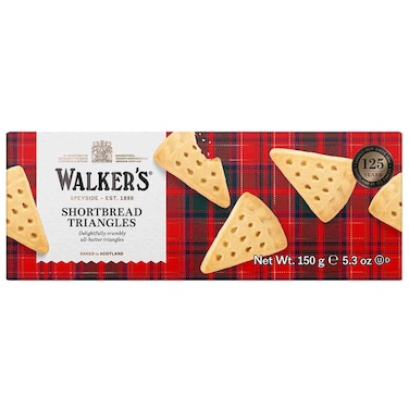 Walkers Shortbread Triangles All Butter Biscuits, 150g