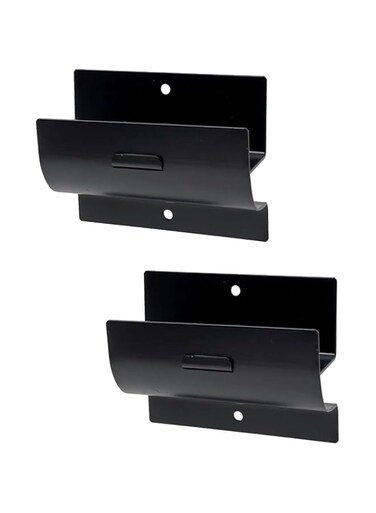 THE WHITE SHOP 2pcs Steel Wall Mount Ladder and Wheelbarrow Hanger, Storage Heavy Duty Hooks Heavy Duty Steel Storage Matte Black.