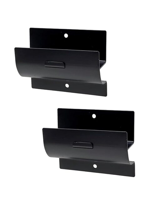 THE WHITE SHOP 2pcs Steel Wall Mount Ladder and Wheelbarrow Hanger, Storage Heavy Duty Hooks Heavy Duty Steel Storage Matte Black.