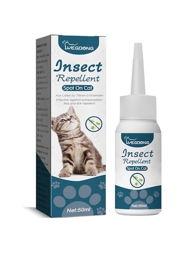 FDTY 50ml Pet Anti Flea Tick Agent for Cats, Dogs, and Dogs. Extracorporeal Deworming Skin Cleaning Agent for Lice, Ticks, and Ticks