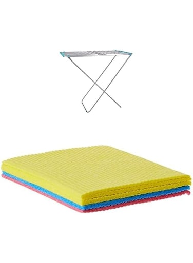 Delcasa Large Folding Clothes Dryer + Vileda Sponge Cloth 5's