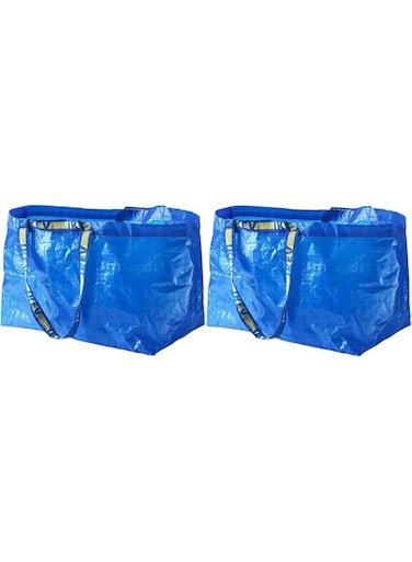 Frakta Ikea 2 Shopping Bags 37.9lBlue Tote Multi Purpose Durable Material