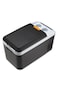 12L Portable Car Fridge Cooler Box, Electric Mini Refrigerator w/ Digital Display &ndash; Black &amp; White