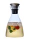 Glass Cold Water Bottle Glass Pitcher with Lid Juice Pitcher Water Bottle (1100ml/37.2 Oz)