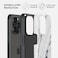 Burga Luxury Gold Glitter Marble Phone Case Compatible with iPhone 15 Pro Max Double Layer Silicone Protective Case - Satin White