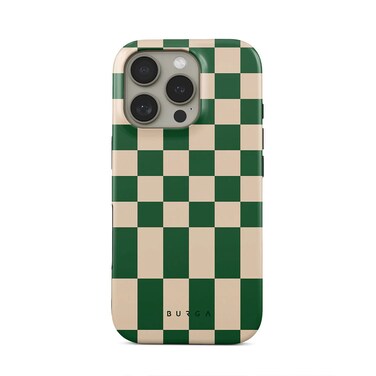 Burga Luxury Styled Fashion iPhone 16 Pro Case Compatible with Double Layer Silicone Protective Case Ivy League