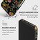 BURGA iPhone 16 Pro Phone Case: Double Layer Silicone Protective Case Bloomy Garden