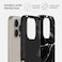 Burga Luxury Styled Giltter iPhone 16 Pro Case Compatible with Double Layer Silicone Protective Case Noir Origin