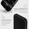 Burga Luxury Styled Giltter iPhone 16 Pro Case Compatible with Double Layer Silicone Protective Case Noir Origin