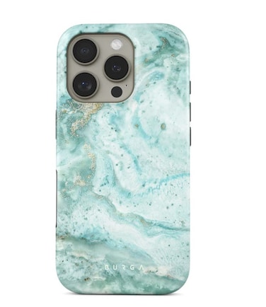 BURGA iPhone 16 Pro Max Case: Uluwatu Waves Teal Protective Case